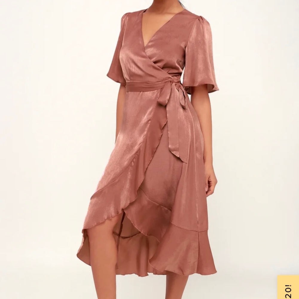 Lulus Mauve Midi Dress